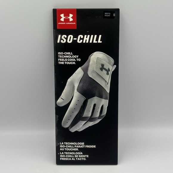 Under Armour Men's UA‎ Iso-Chill Golf Gloves Right Hand Small White/Gray - Picture 1 of 4